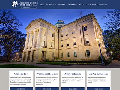 Law Firm Website design for Cheshire Parker Schneider…