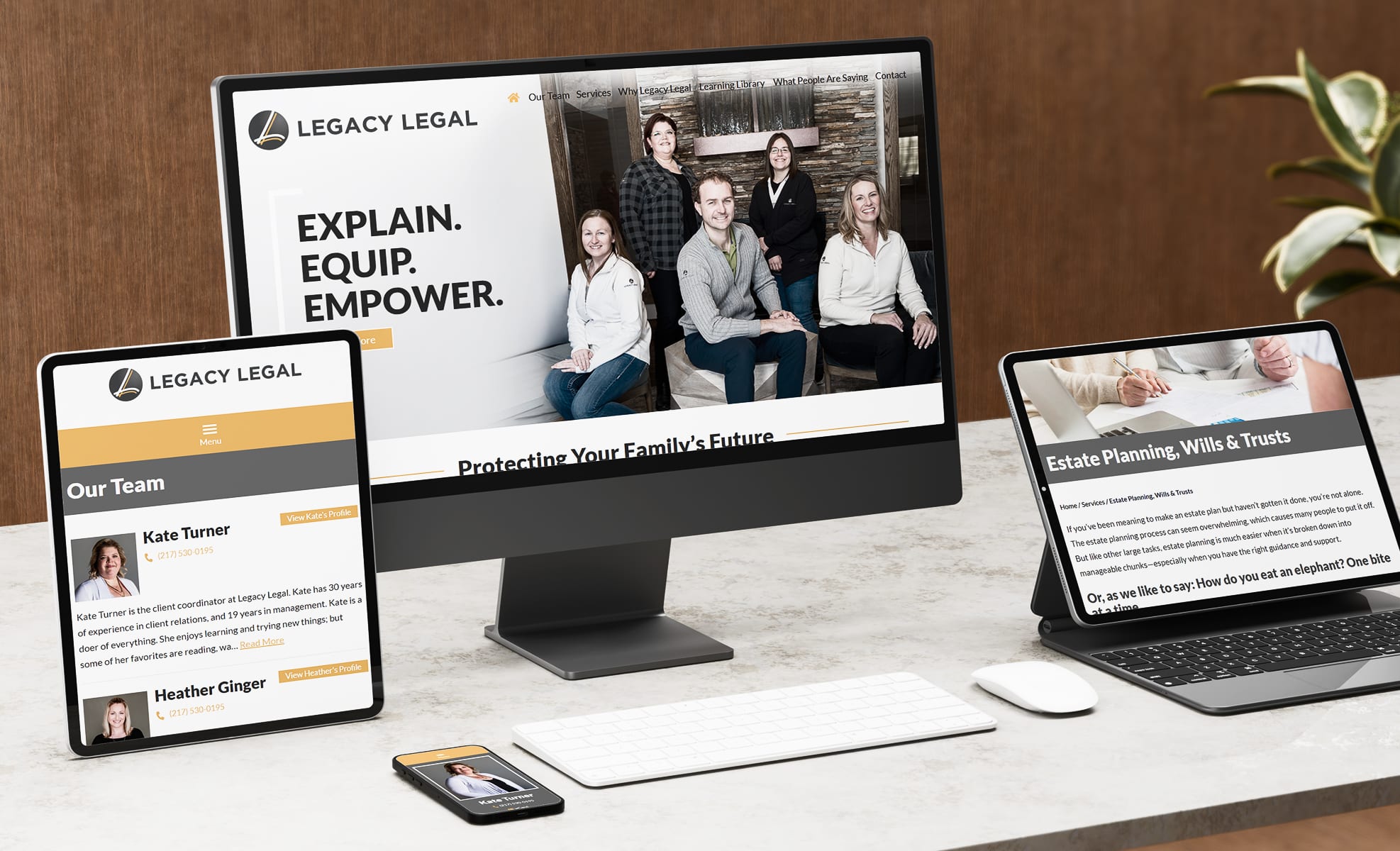 Law Firm Website design for Legacy Legal, LLC