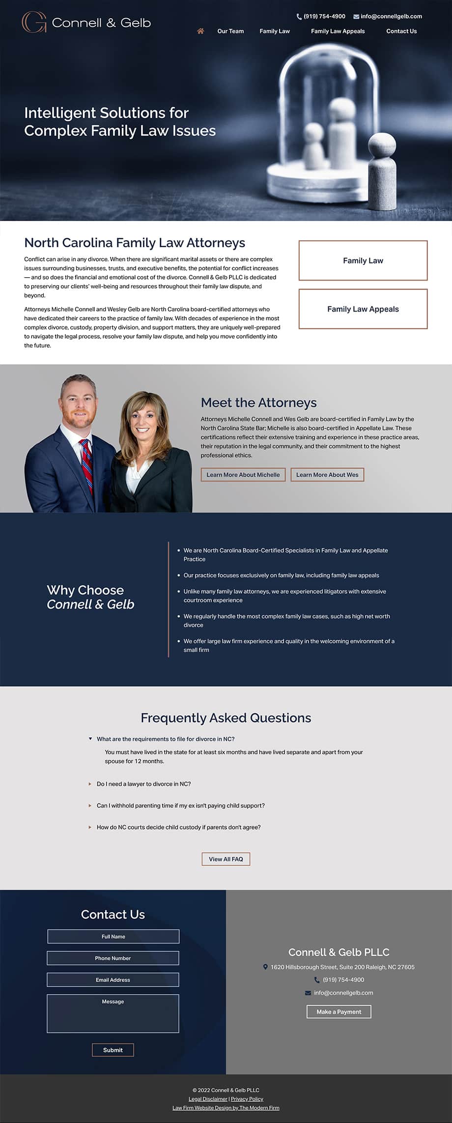 Law Firm Website Design for Connell & Gelb PLLC