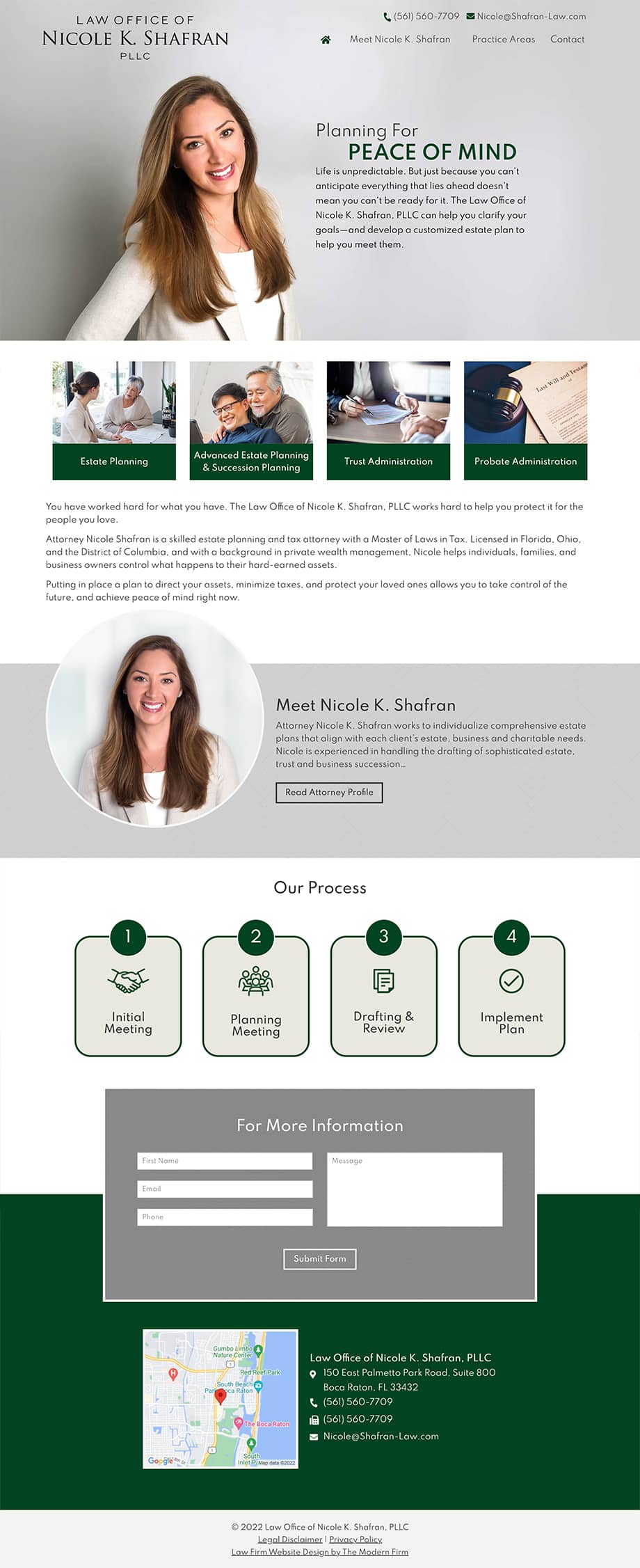 Law Firm Website Design for Law Office of Nicole K. Shafran, PLLC