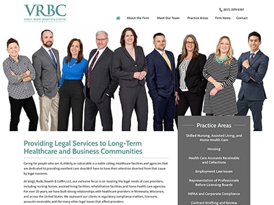 Law Firm Website design for Voigt, Rode & Boxeth LLC