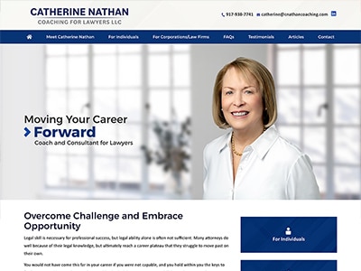 Law Firm Website design for Catherine Nathan Coaching…