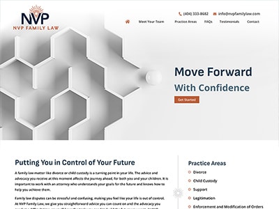 Website Design for NVP Family Law, LLC