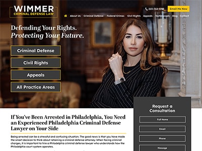 Website Design for Wimmer Criminal Defense,…