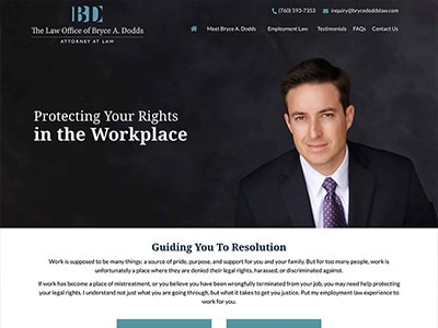 Law Firm Website design for The Law Office of Bryce A…