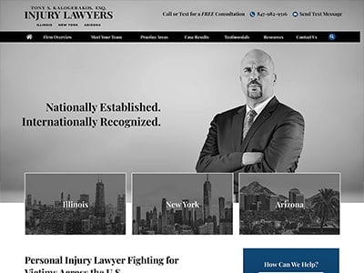 Website Design for Tony S. Kalogerakos, Esq.…