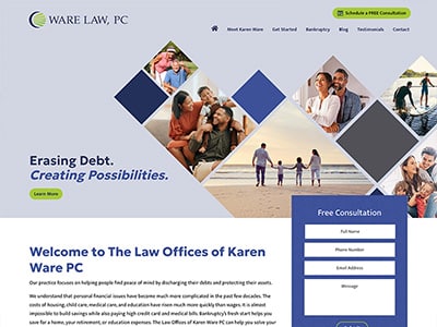 Law Firm Website design for The Law Offices of Karen…