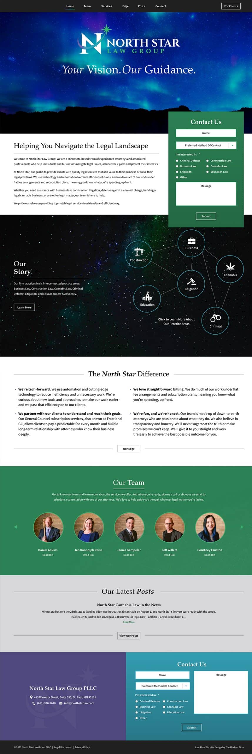 Law Firm Website Design for North Star Law Group PLLC