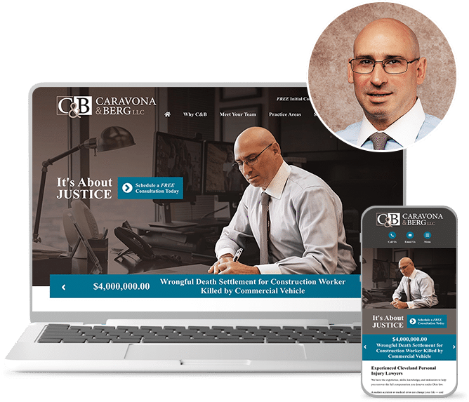 Website for Caravona & Berg, LLC