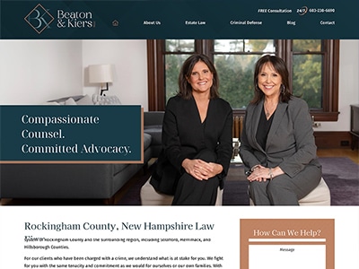 Website Design for Beaton & Kiers PLLC