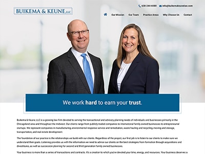 Website Design for Buikema & Keune, LLC