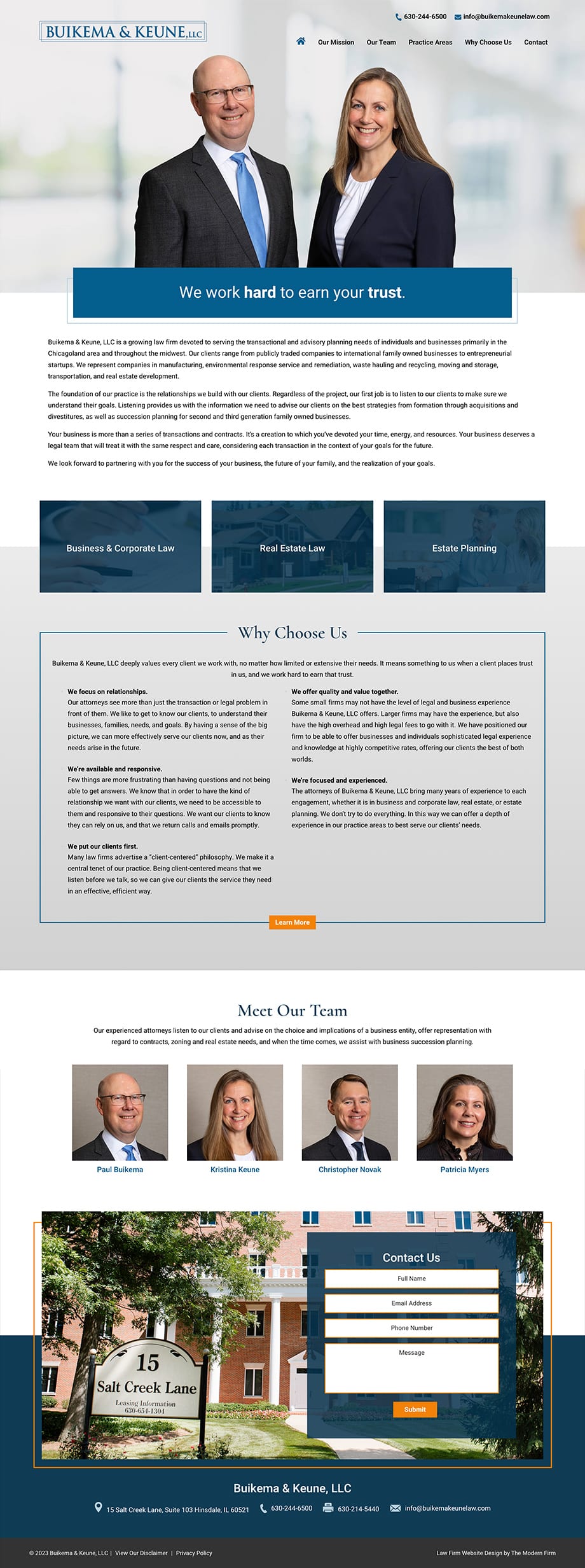 Law Firm Website Design for Buikema & Keune, LLC