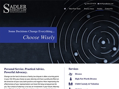 Law Firm Website design for JP Sadler Law, PLLC