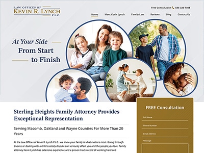 Website Design for Law Offices of Kevin R. L…