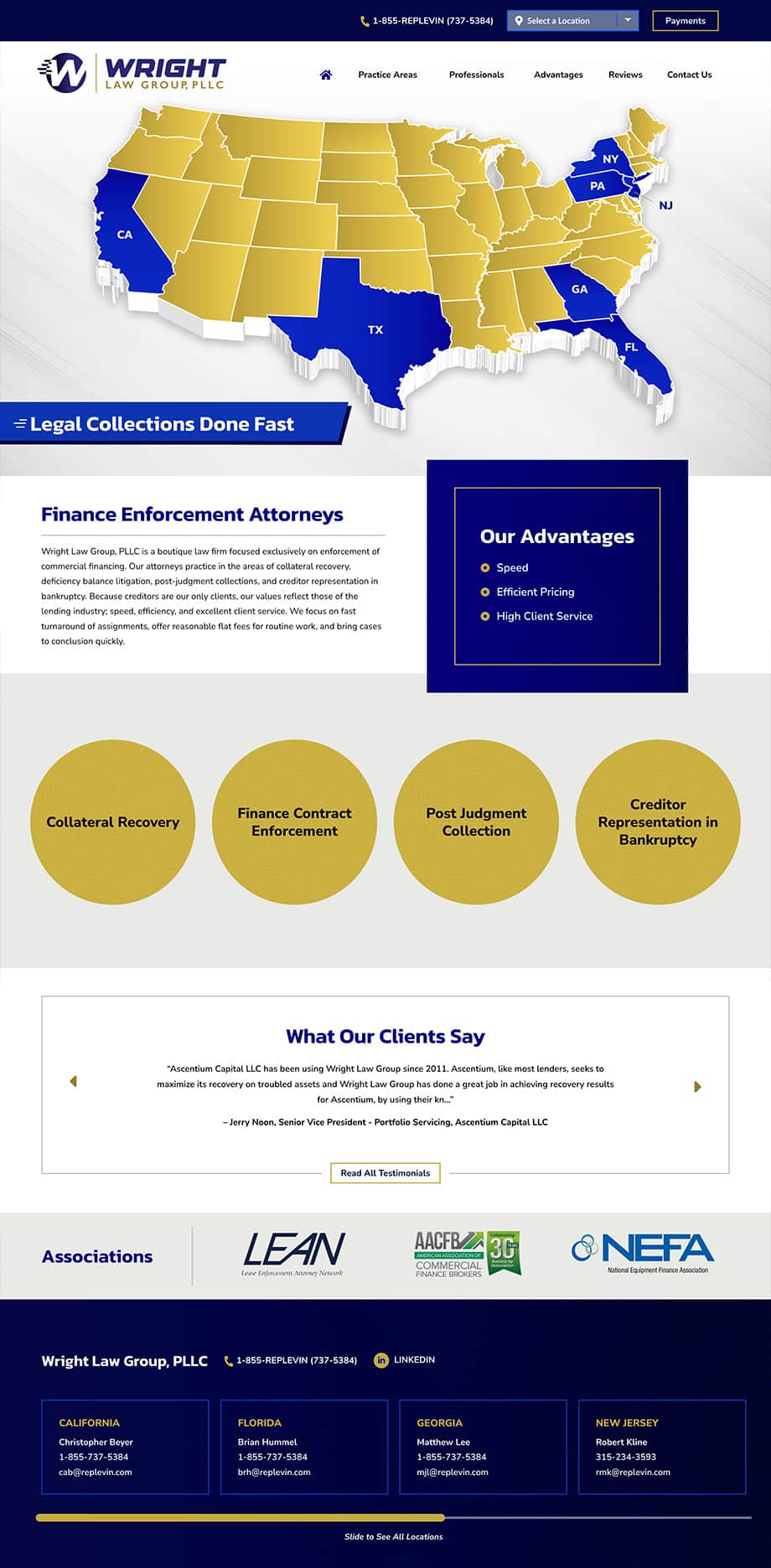 Law Firm Website Design for Wright Law Group, PLLC