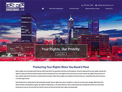 Website Design for Sniderman Law