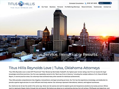 Website Design for Titus Hillis Reynolds Lov…