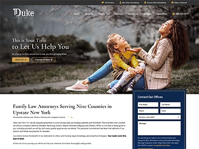 Website Design for Duke Law Firm, P.C