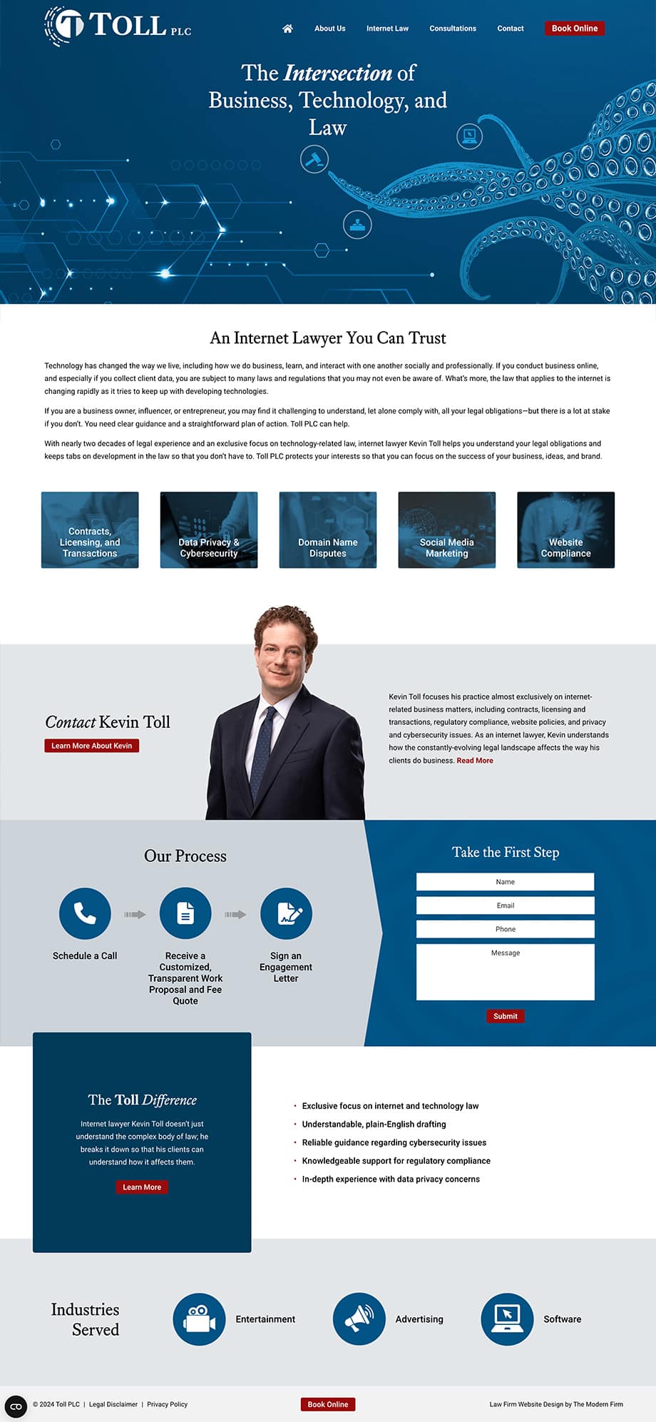 Law Firm Website Design for Toll PLC 