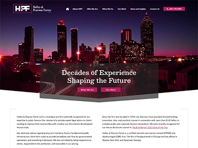 Website Design for Holley & Pearson-Farrer L…