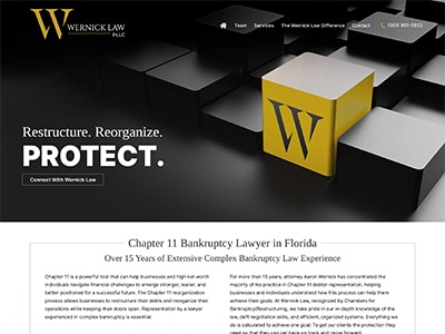 Website Design for Wernick Law, PLLC