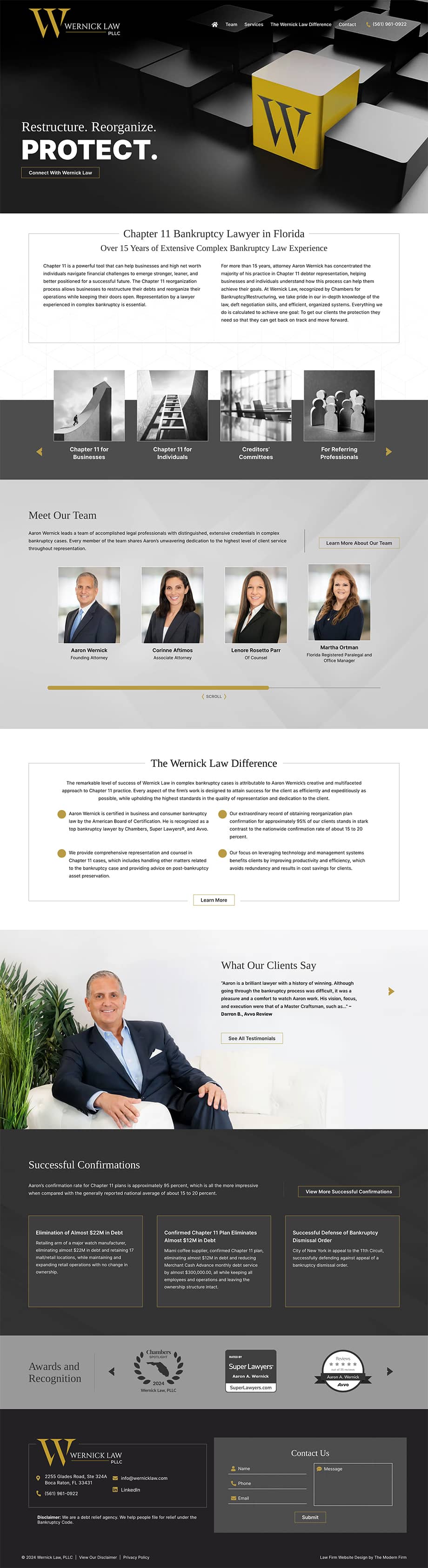 Law Firm Website Design for Wernick Law, PLLC