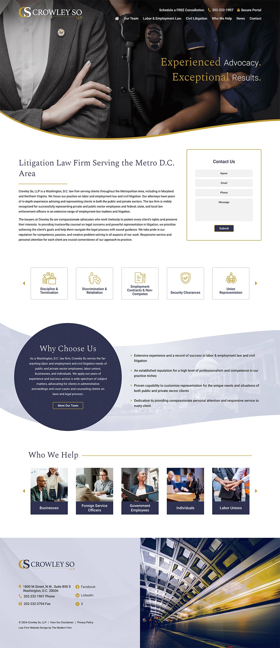 Law Firm Website Design for Crowley So, LLP