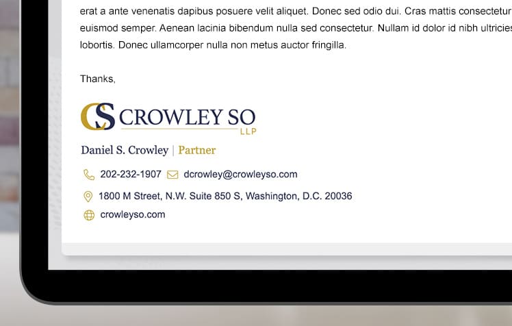 Law Firm Website design for Crowley So