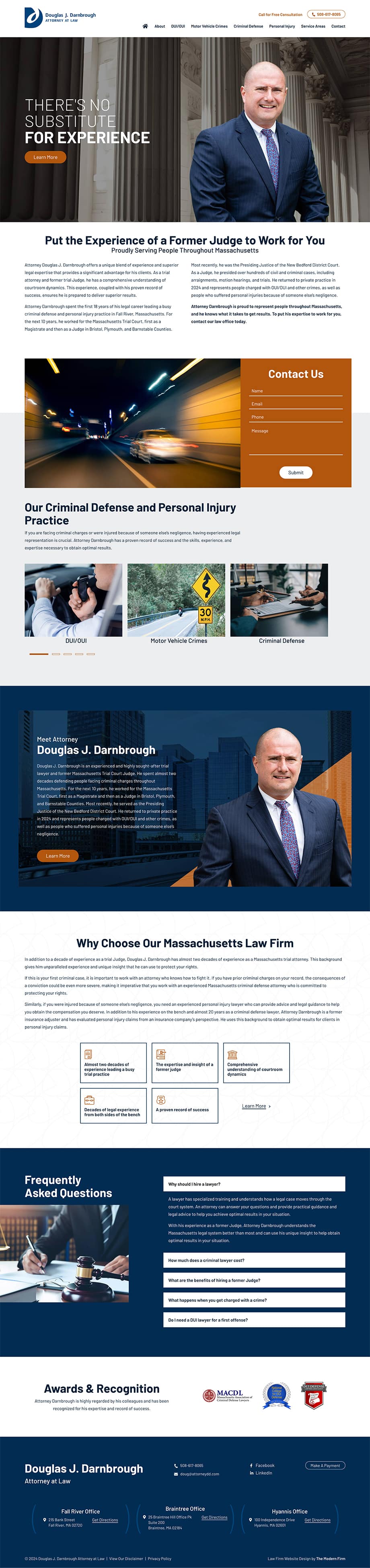 Law Firm Website Design for Douglas J. Darnbrough Attorney at Law