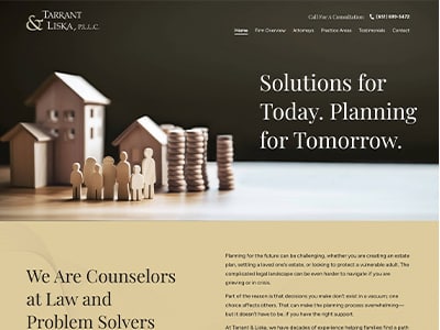 Law Firm Website design for Tarrant & Liska, PLLC