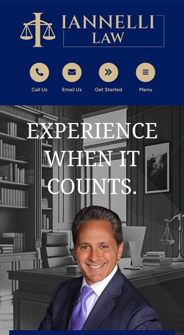 Responsive Mobile Attorney Website for Iannelli Law