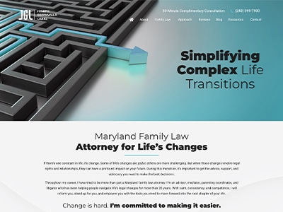 Law Firm Website design for Lindsay Parvis, Attorney…