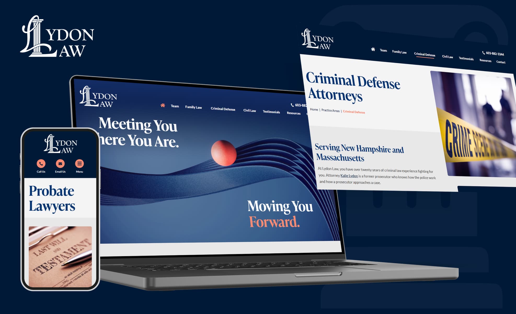 Law Firm Website design for Lydon Law