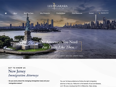 Website Design for Lee and Garasia