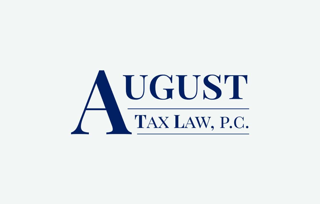 Law Firm Website design for August Tax Law