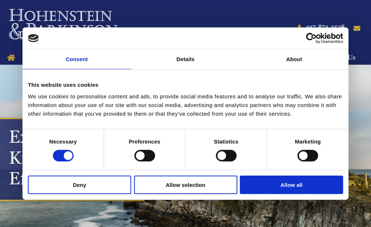 Law Firm Website design for Hohenstein & Parkinson, L…