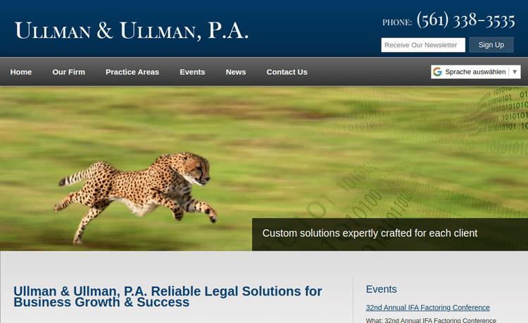 Law Firm Website design for Ullman & Ullman, P.A.