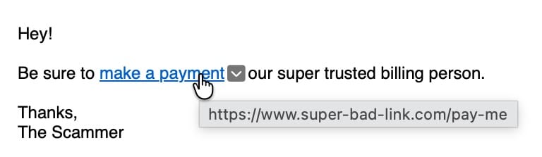Hover Link Example