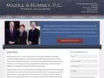 Ann Arbor Law Firm Website Design for Magill Rumsey